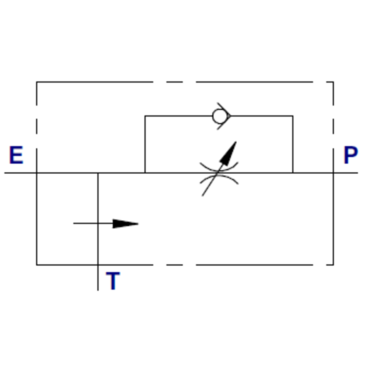 Druckkompensiertes 3-Wege-Stromregelventil Typ RFP3 VU